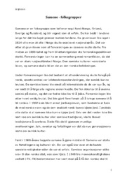 Innlevering om samene – folkegrupper | Samfunnsfag