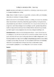 Stråling fra radioaktive kilder | Skjerming | Naturfagsrapport