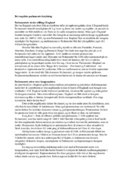 Det engelske parlaments betydning | Historie