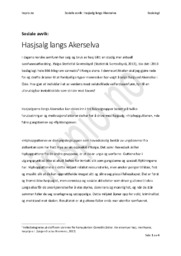 Hasjsalg langs Akerselva | Sosiologi og Sosialantropologi