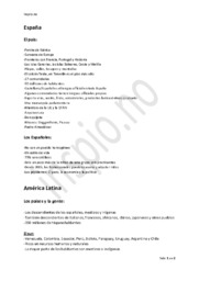 Geografi España y América Latina | Spansk Notat