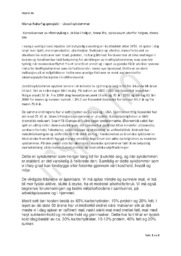 Livsstilsykdommer | Manus Naturfagsprosjekt