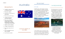 Australia | Oppgave