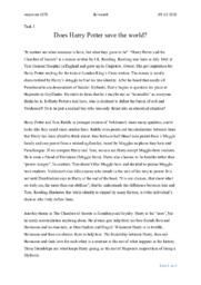 Does Harry Potter save the world? | Analyse