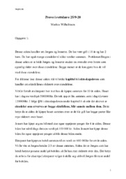 Markus Wilhelmsen Oppgave 1 & 2