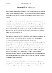 Submarine | Romananalyse
