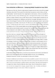 Comparing Malala Yousafzai to Jesus Christ | Engelsk oppgave