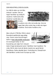 Den Industrielle Revolusjon | Noter