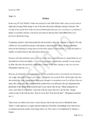 F**kin’ Perfect | P!NK | Analyse