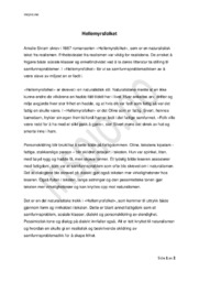 Hellemyrsfolket | Analyse | Amalie Skram