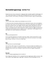 Markedsføringsstrategi – de fem P-er