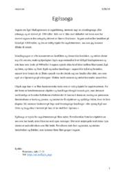 Egil Skallagrimsson | Islendingesaga | Norsk Oppgave