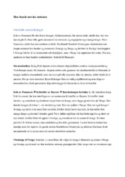 Den dansk-norske unionen | Drøfteoppgave