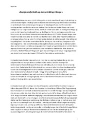 «Samfunnsforhold og Statsutvikling i Norge» | Historie Oppgave