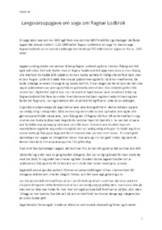 Ragnar Lodbrok Soga | Langsvarsoppgave