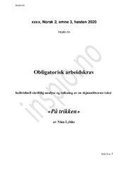 «På trikken» | Analyse | Nina Lykke