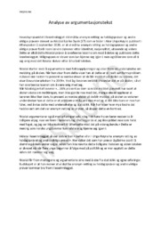 Argumentasjonstekst | Analyse