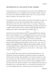 «Mormor» | Analyse | Odd Børretzen & Lars Martin Myhre