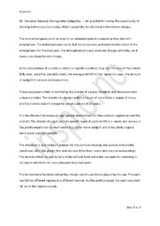 UN Speech | Engelsk innlevering