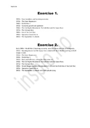 Short overview of historical events | Engelsk oppgave