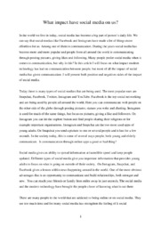 What impact social media has on us