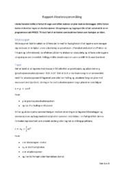 Rapport Akselerasjonsmåling