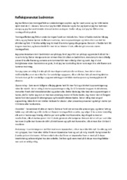 Refleksjonsnotat | Badminton | Idrettsfag