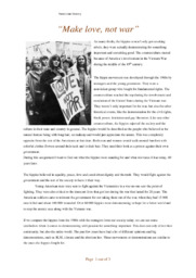 Make love, not war | American history