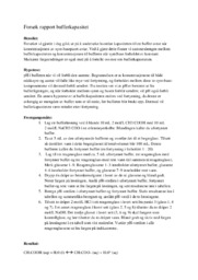 Forsøk rapport bufferkapasitet