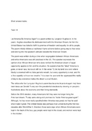 Let America Be America Again | Engelsk oppgave