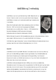 Adolf Hitler og 2 verdenskrig