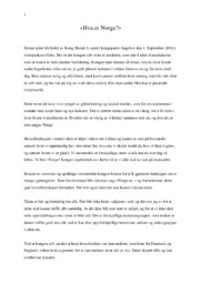 Hva er Norge | Retorisk analyse