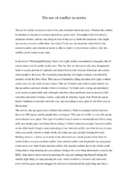 The use of conflict in stories