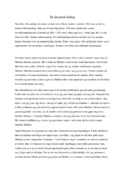 En utrolig kul dame | Novelleanalyse | Marie Aubert