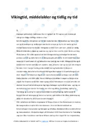 Vikingtid og middelalder | Oppgave