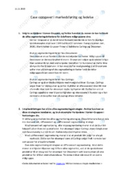 Varner gruppen | Segmenteringskriterier | Oppgave