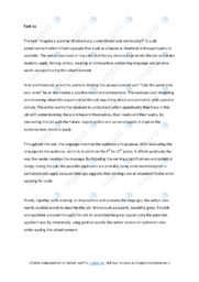 Job advertisement, graph analysis, climate change