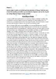 Kristning av Norge |Oppgave