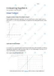 Lineær Funksjon | Oppgaver