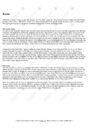 Racism | Essay