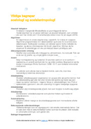 Sosiologi | Viktige begreper