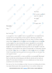 Immigration letter