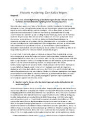 Den kalde krigen | Oppgave