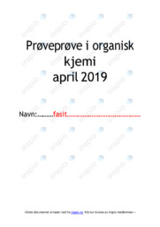 Prøve i organisk kjemi