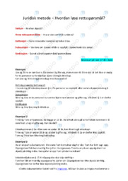 Juridisk metode | Oppgave