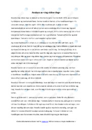 Jeg elsker deg | Analyse