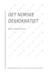 Det norske demokratiet | Oppgave