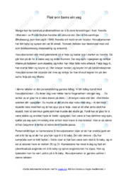 Fleir enn berre ein veg | Samfunnsfag