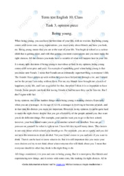 Being young | Essay