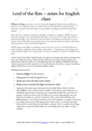 Lord of the flies | Oppgave